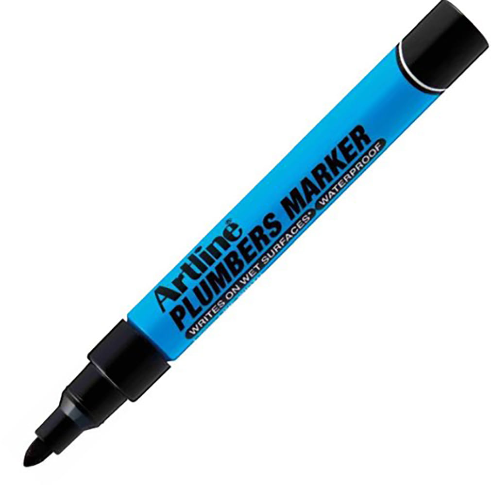 ปากกาเคมีช่างประปา ARTLINE EKPR-PLM หัวกลม 1.5 มม. สีดำ_0